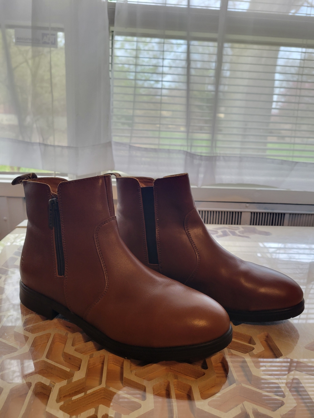 Women's Brown Leather Steeltoe Workboots